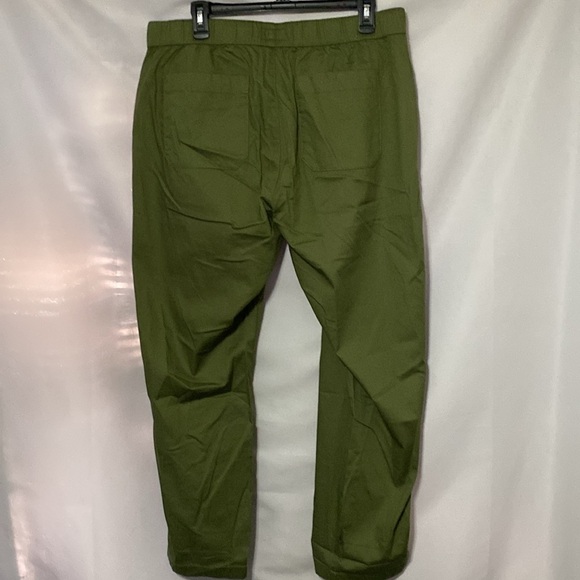 NWT PACT MENS (UNISEX)ORGANIC COTTON ELASTANE BLEND OLIVE GREEN PANTS DRAWSTRING - Picture 8 of 11